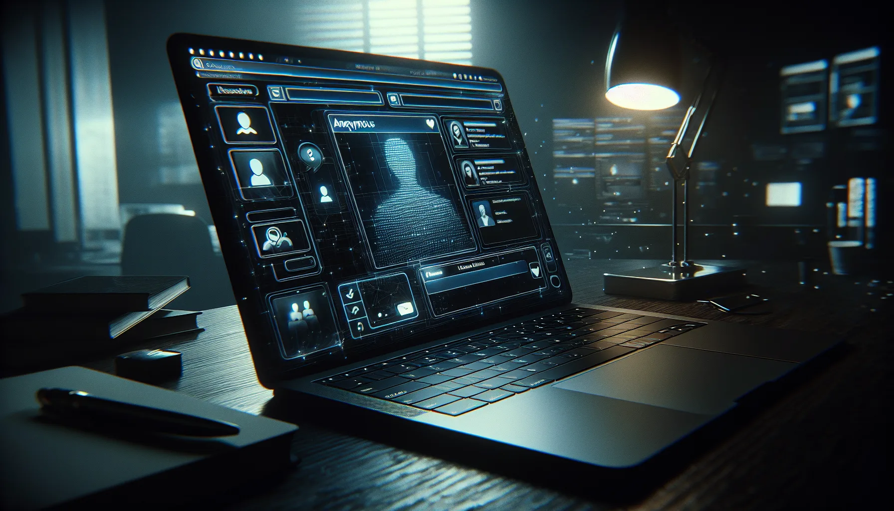 Ecran de chat en ligne sur une plateforme de rencontres coquines