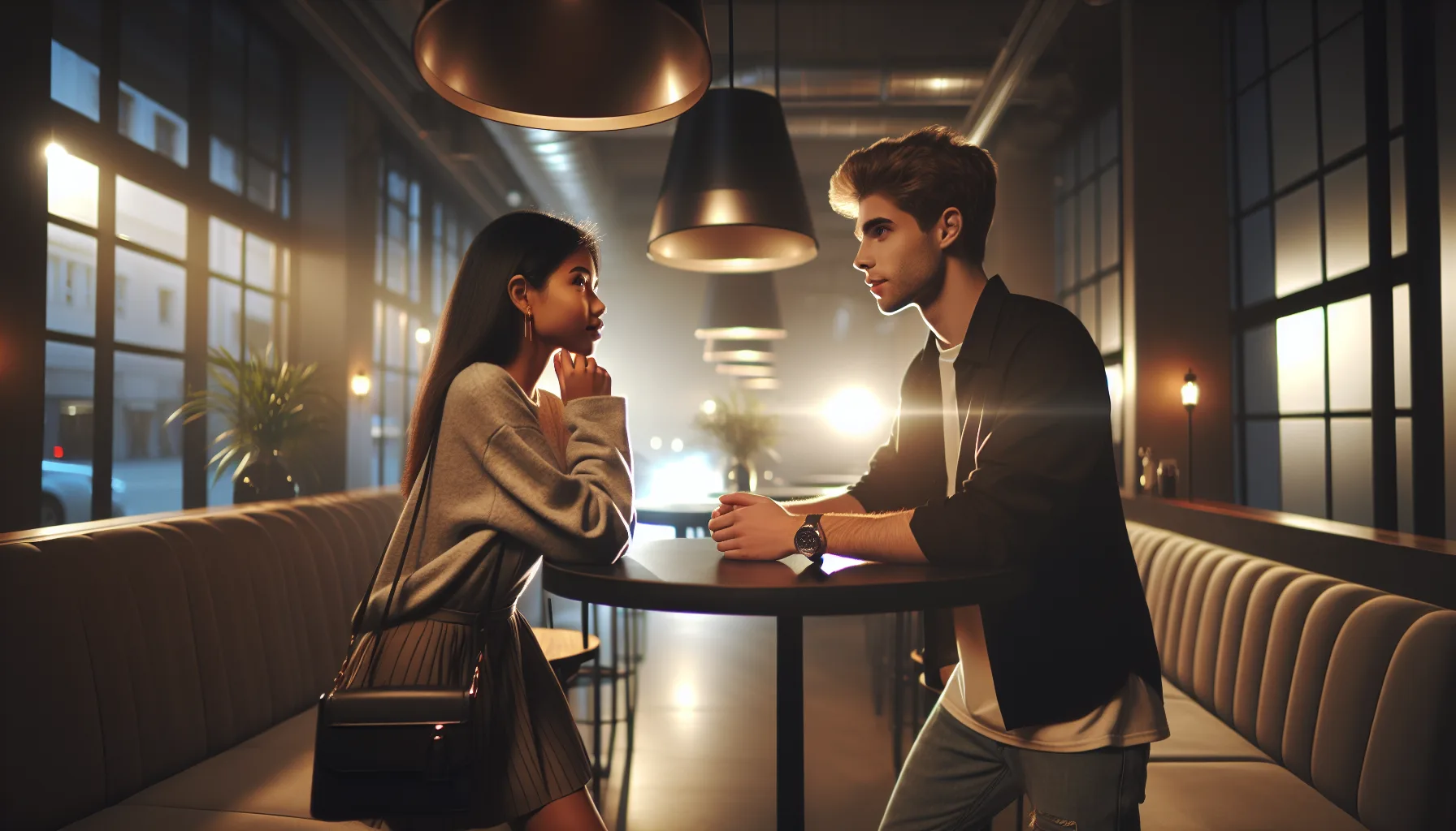 Premier rendez-vous dans un cafe au Canada