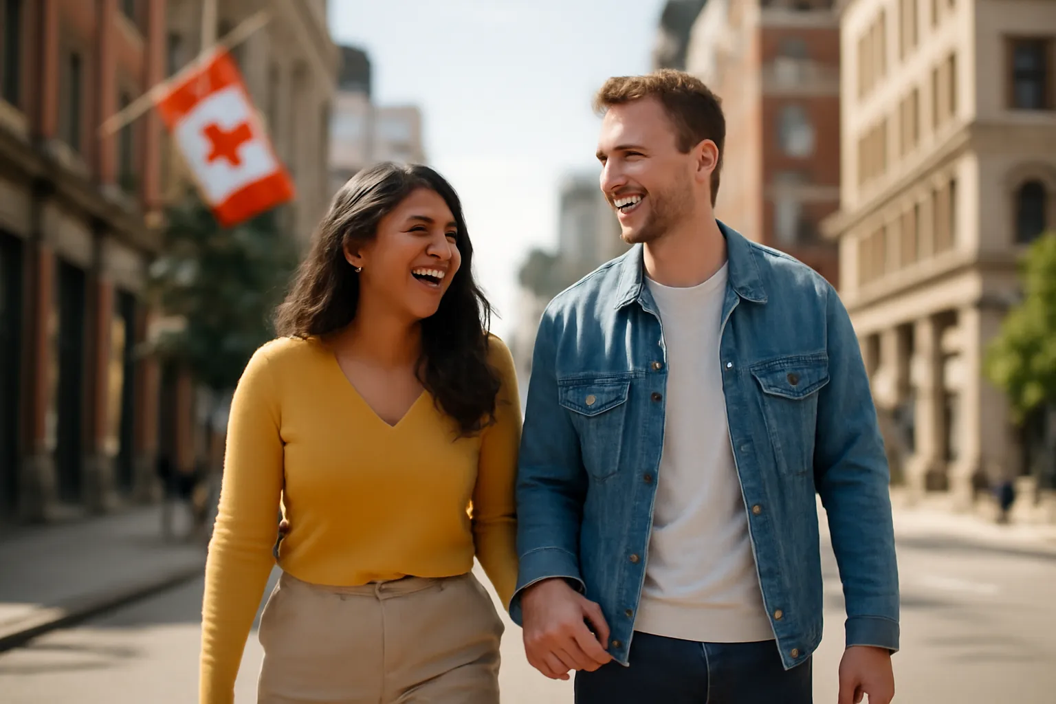 Rencontre interculturelle au Canada — couple deux cultures 2026