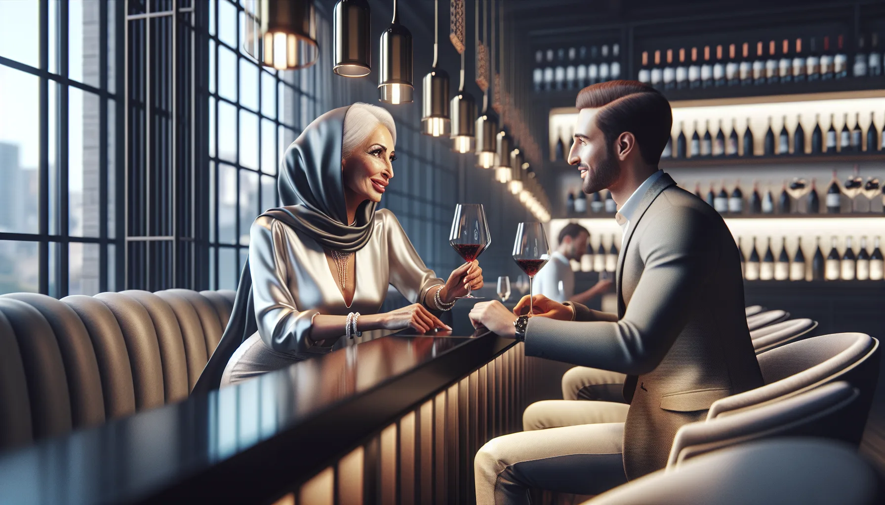 Premier rendez-vous avec une femme cougar au restaurant