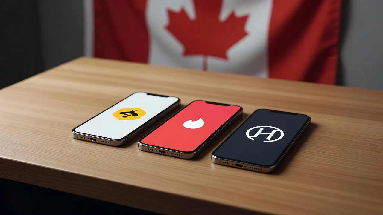 Bumble vs Tinder vs Hinge Canada 2026 — comparatif complet